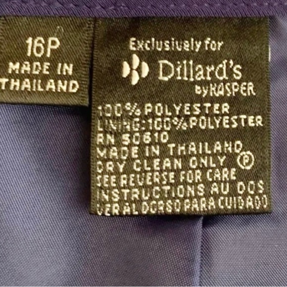 New Skirt Kasper navy blue woman’s size 16P - Picture 4 of 5